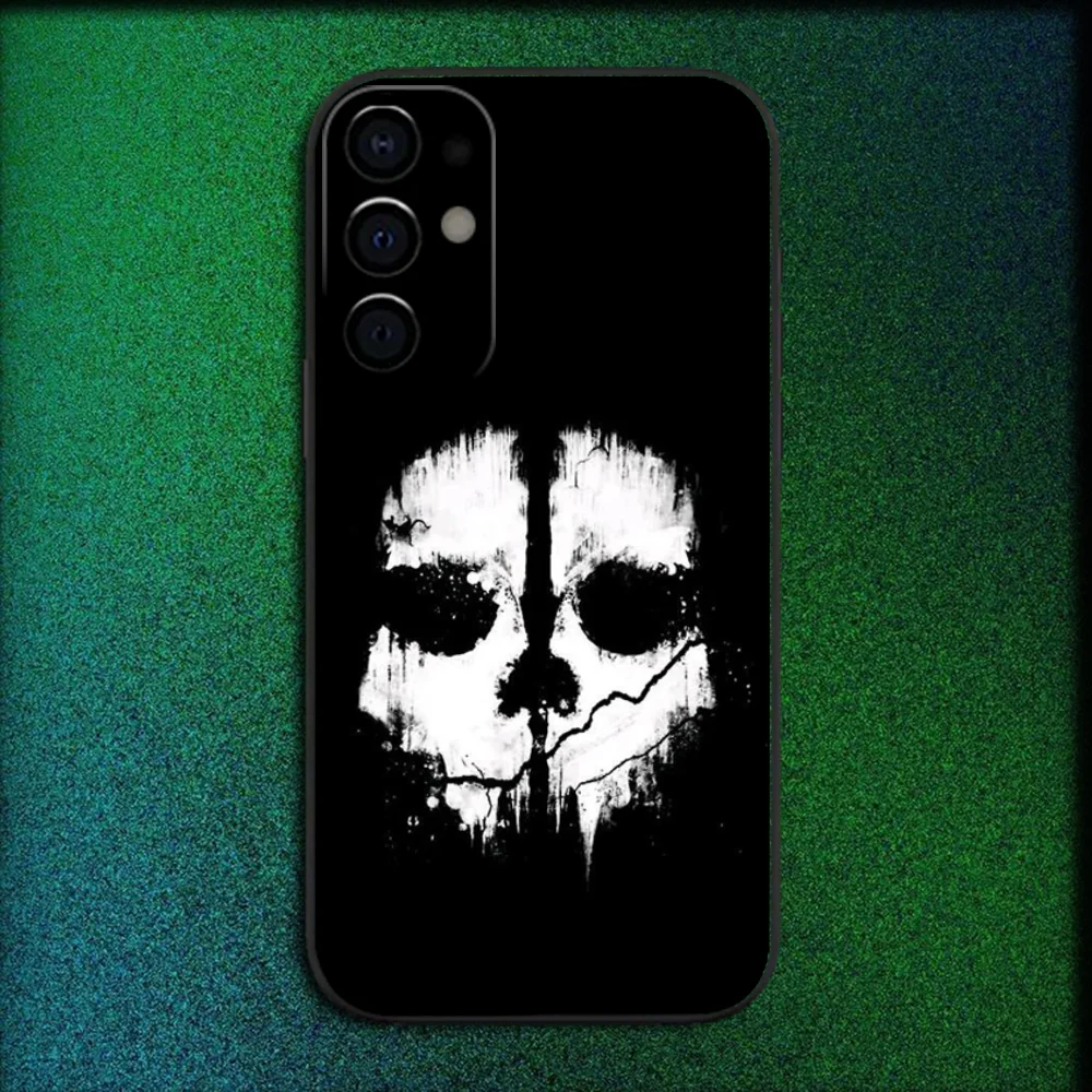 حافظة هاتف COD Call Of Duty G-Ghost لهاتف سامسونج S25، S24، S21، S22، S23، S30، Ultra، S20، Plus، Fe، Lite، Note، 10,9,5G غطاء أسود