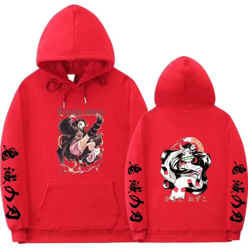 Anime Demon Slayer Character Leisure Life Women's Clothing Hoodies Street Trend Sports Style Fashion Matching Creative Fun