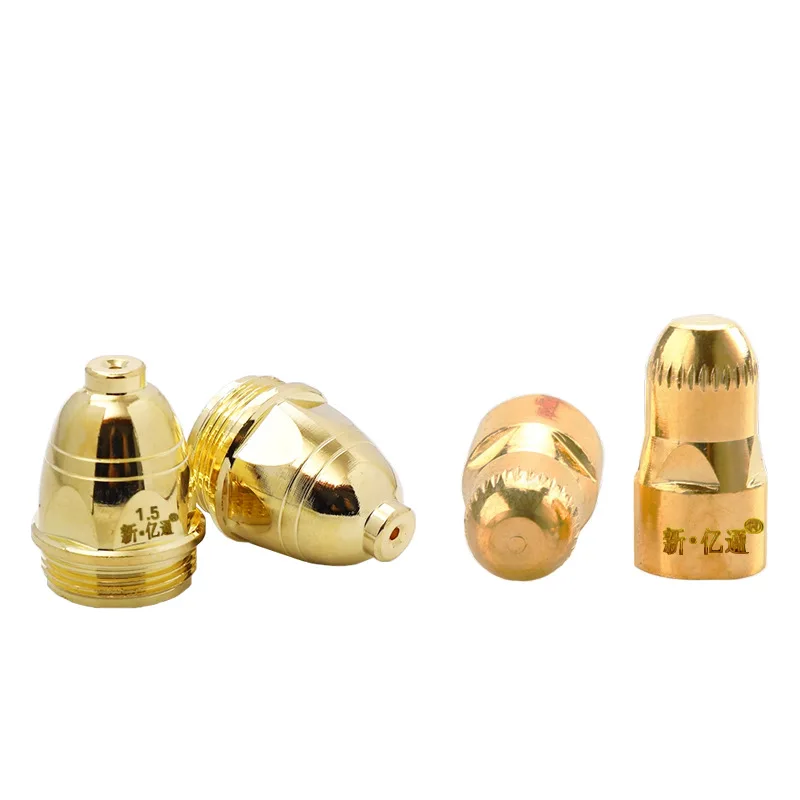 

P80 Cutting Nozzle Gold Electrode Nozzle Plasma Cutting Gun Nozzle Gold-Plated And Weighted Hafnium Wire Electrode Nozzle