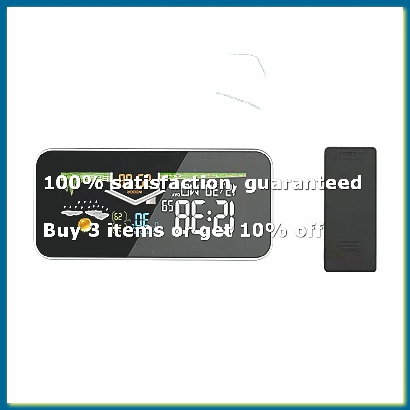 Wireless Weather Station Wooden Alarm Clock Digital Thermometer Humidity Temperature Wireless Sensor Home TimeWatch-A82Z