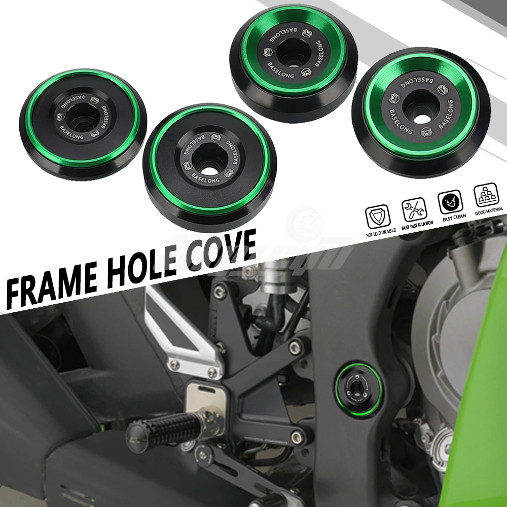 

Frame Hole Covers Decorative Plug Motorcycle Accessories For Kawasaki Ninja 1000 1000SX 2020-2026 Z1000 Z1000SX Versys 1000 SE