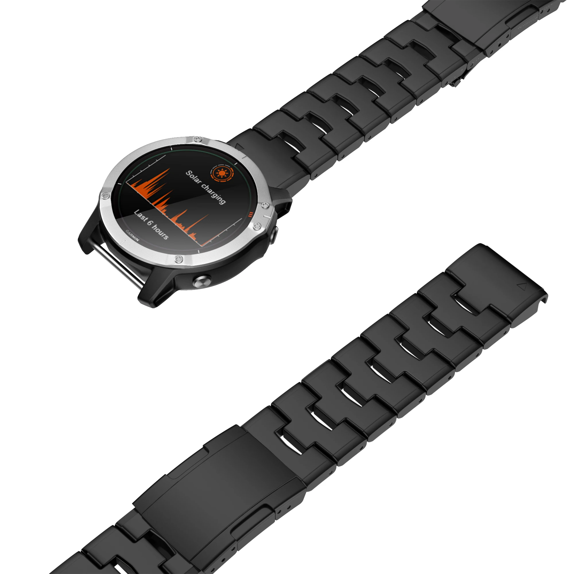 22 26 mm Quick Fit Titan-Metall-Uhrenarmband für Garmin Fenix 7X/7 Solar/6X/6 Pro/5 Plus/epix Gen2/Instinct 1/2 Uhrenarmband – Detail 11