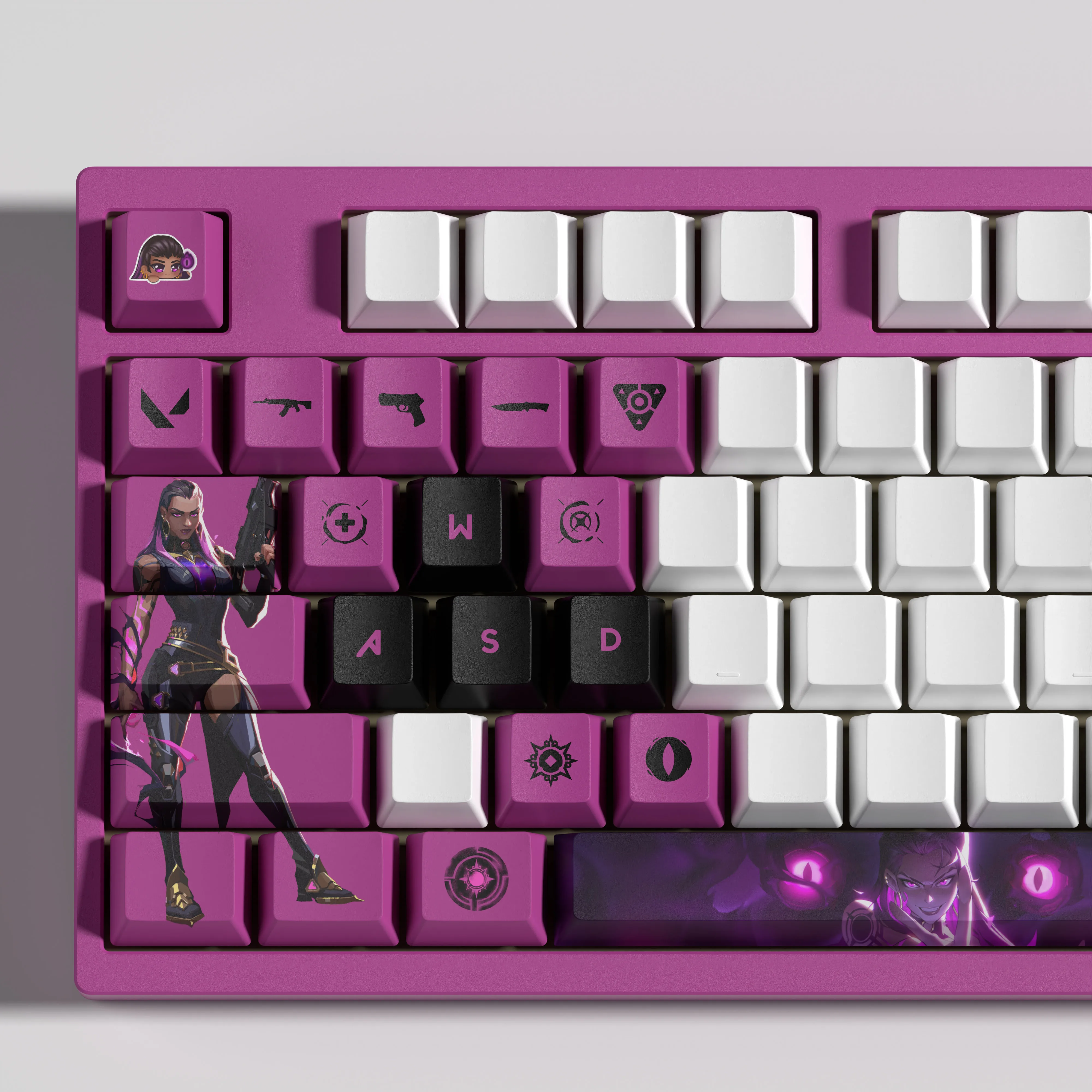 Reyna KEYCAPS Nuovo design Valorant keycaps 29KEYCAPS OEM Profilo GAME Keycaps per tastiera meccanica