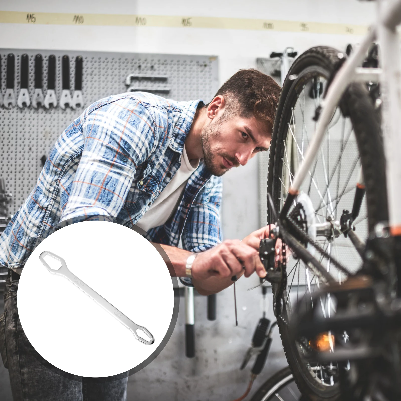 

1Pcs Universal Wrench Double Headed Self Tightening Spanner Large Torque Stable for Mechanical Engineering Tasks