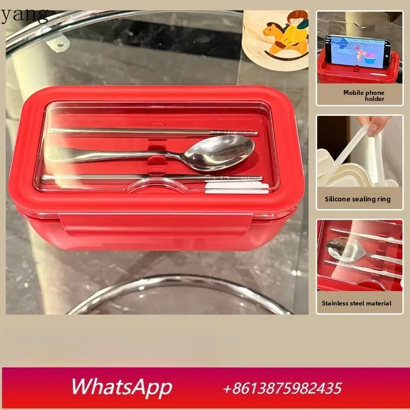 LMM office workers special microwave oven heating bento box fat-reducing meal fruit fresh-keeping sealed box