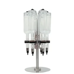 For Rotatable Design 6 Bottles Perfume Dispenser Whole Store Perfume Display Rack with 6 Pump Head Distributor