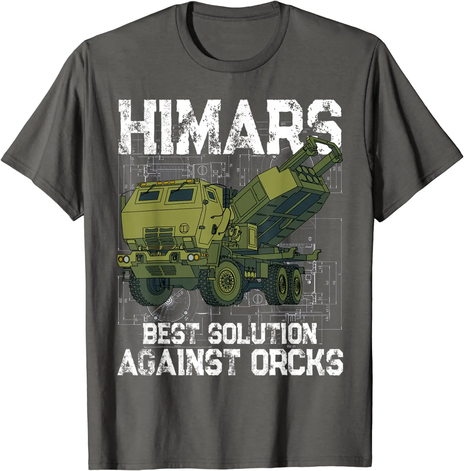 Himars Best Solution Against Orcks Ukraine Army Men T-Shirt Short Sleeve Casual Cotton O-Neck Summer T Shirt