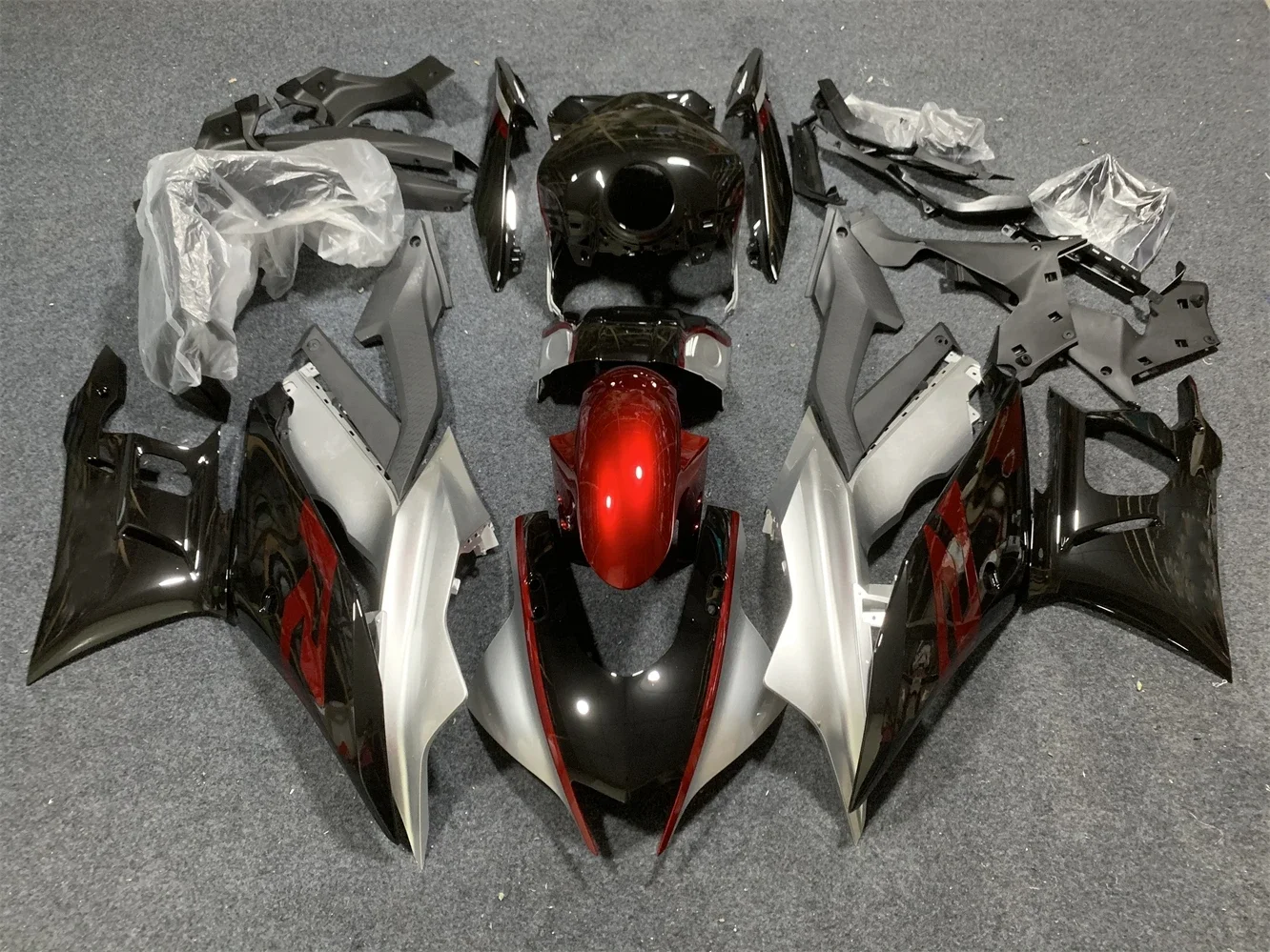 

Motorcycle fairing for Yamaha R3 2019 2020 2021 2022 2023 year R25 19-23 Body fairing Black red motorcycle housing