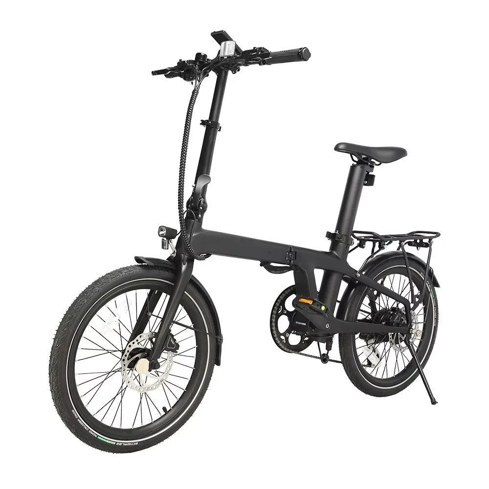 Technology 20-Inch Super Urban Commuter Bicycle Full Carbon Fiber 7 Speed Folding Bike Line Lightweight