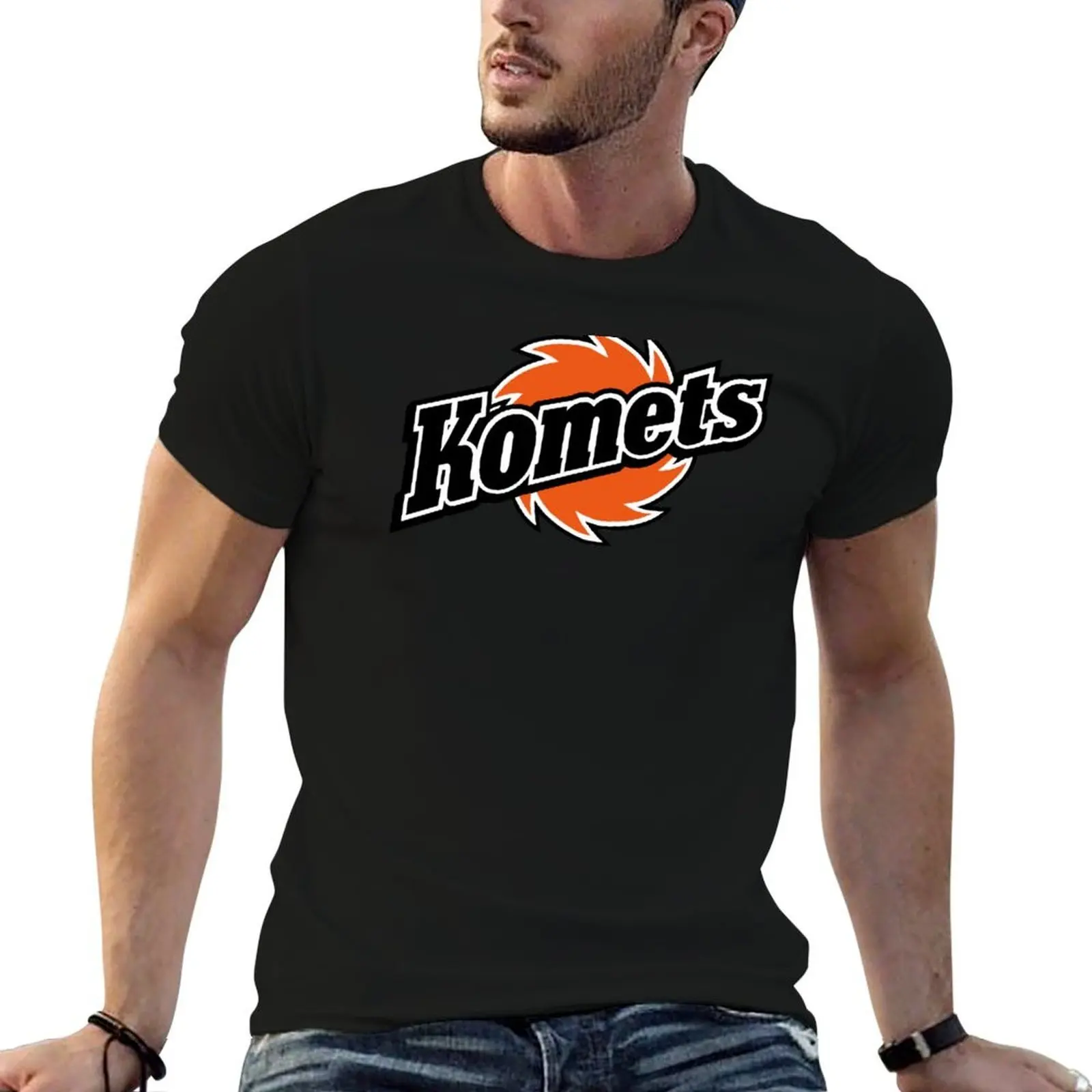 

Fort Wayne Komets T-Shirt t shirt man cotton man t shirt cotton black cotton t-shirt plain for man package T-shirt