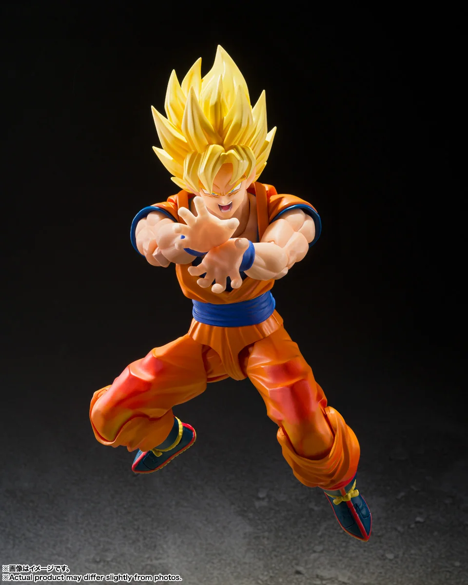 

Оригинальные фигурки Bandai S.H.Figuarts Shf Super Saiyan Son Goku 3.0 The Beginning of the Decisive Battle Dragon Ball Z, модель игрушки