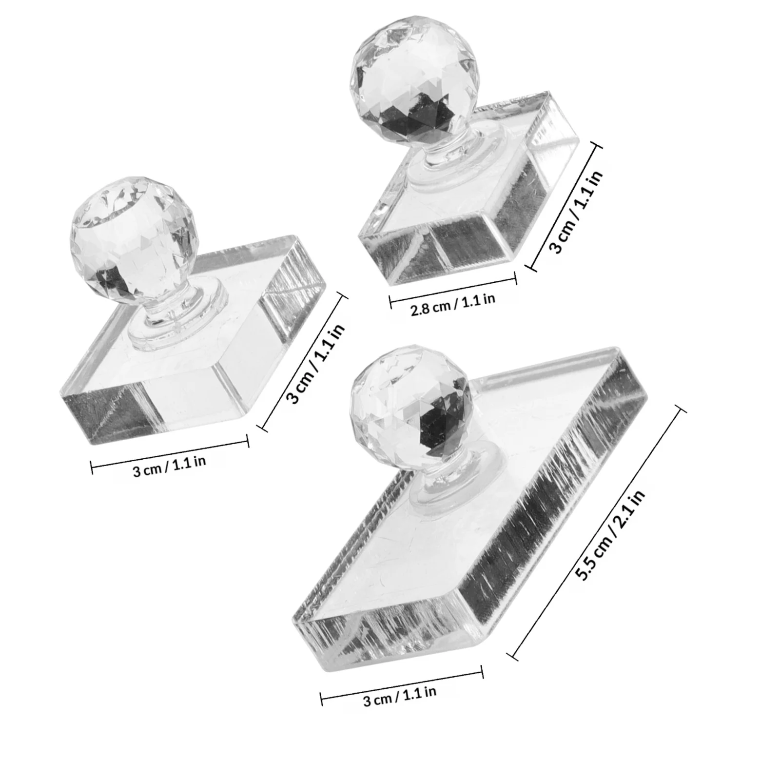 3-delige oogschaduwpers, multifunctionele make-upplaten voor blush, highlighter, reparatie, compacte doe-het-zelf-stempel