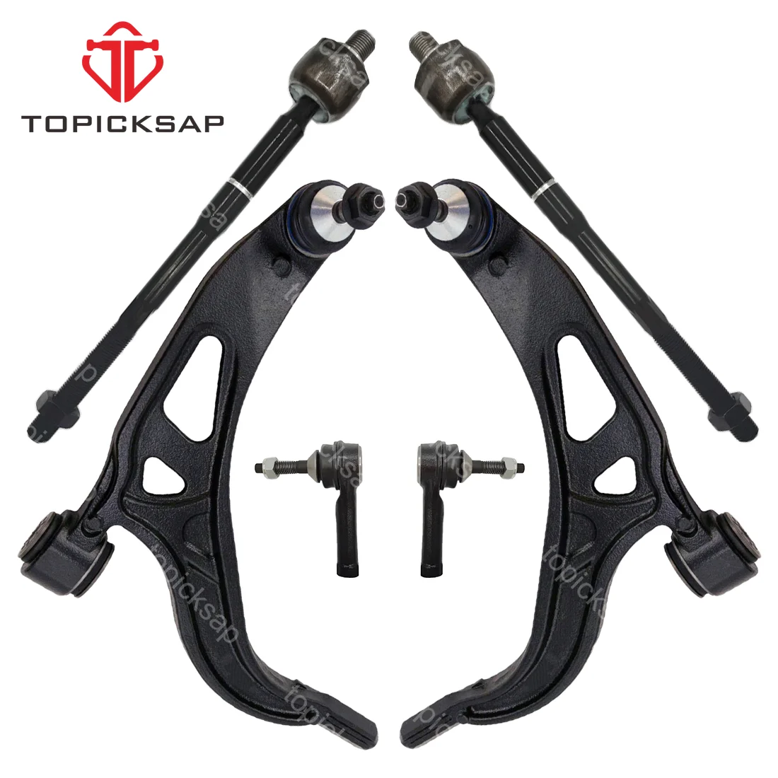 TOPICKSAP Front Control Arm Ball Joints Inner Outer Tie Rods For Ford Explorer 2011 2012 2013 2014 2015 2016 2017 7S4Z5500A