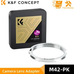 K&F CONCEPT Lens Mount Adapter for M42 Screw Lenses to Pentax K Mount Camera for Pentax K100D K110D K10D K10D Grand Prix K100D