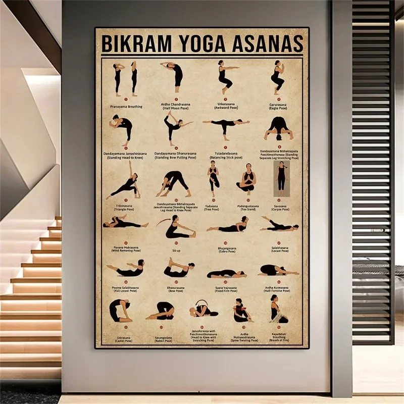 Scandinavian Classic Wall Art Yoga Chakra Awareness HD Canvas Oil Painting Poster Print Home Bedroom Living Room Decoration