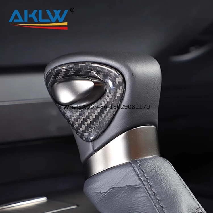 Real Carbon Fibre Interior Accessories For Lexus ES/UX/GX/LX Centre Console Gear Shift Head Button Panel Decorative Cover