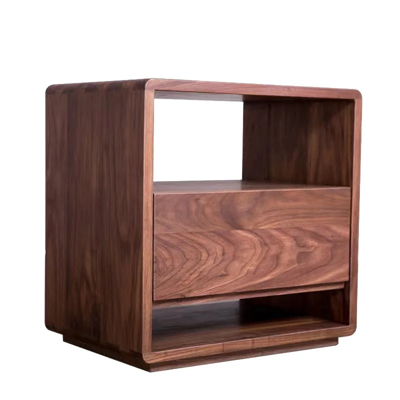 

Nordic pure solid wood mini bedside table simple modern light luxury creative new installation-free small