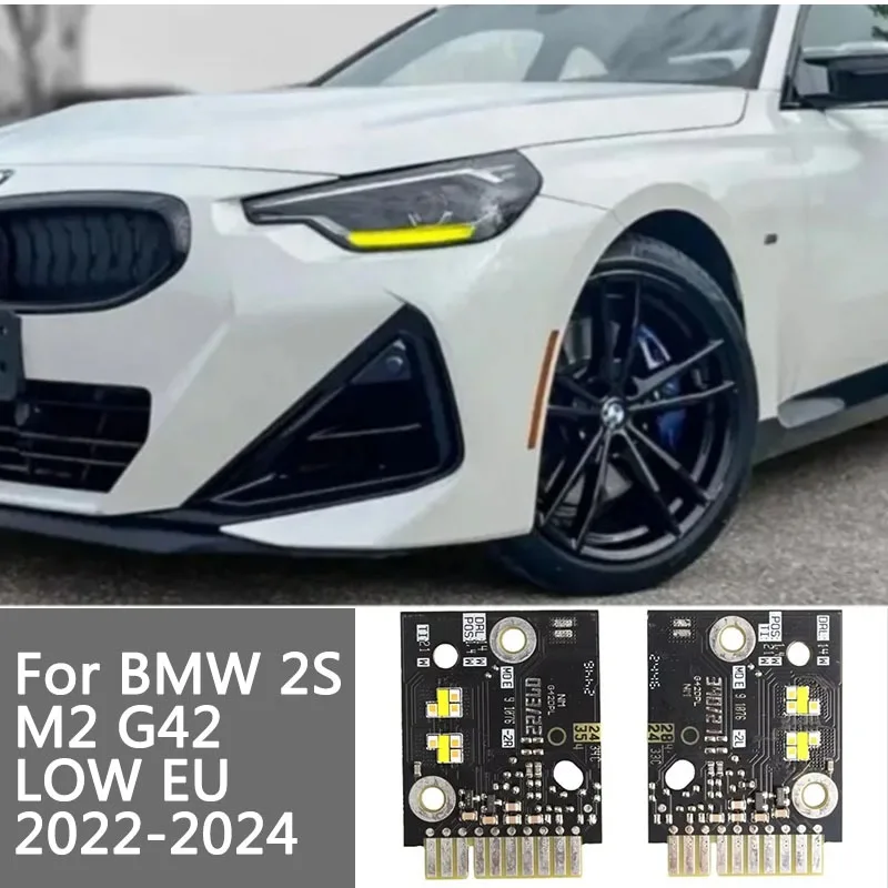 

DRL Boards for 2022-2024 BMW M2 G87 2 Series M240i G42 2023 Low Spec Yellow LED Daytime Running Light Turn Signal Module Chip
