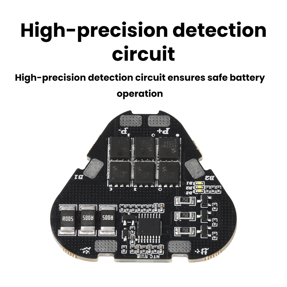 3S 60A Lithium Battery Protection Board High Current Output for 11.1V 12.6V Battery Packs Industrial Power Module with Balancing