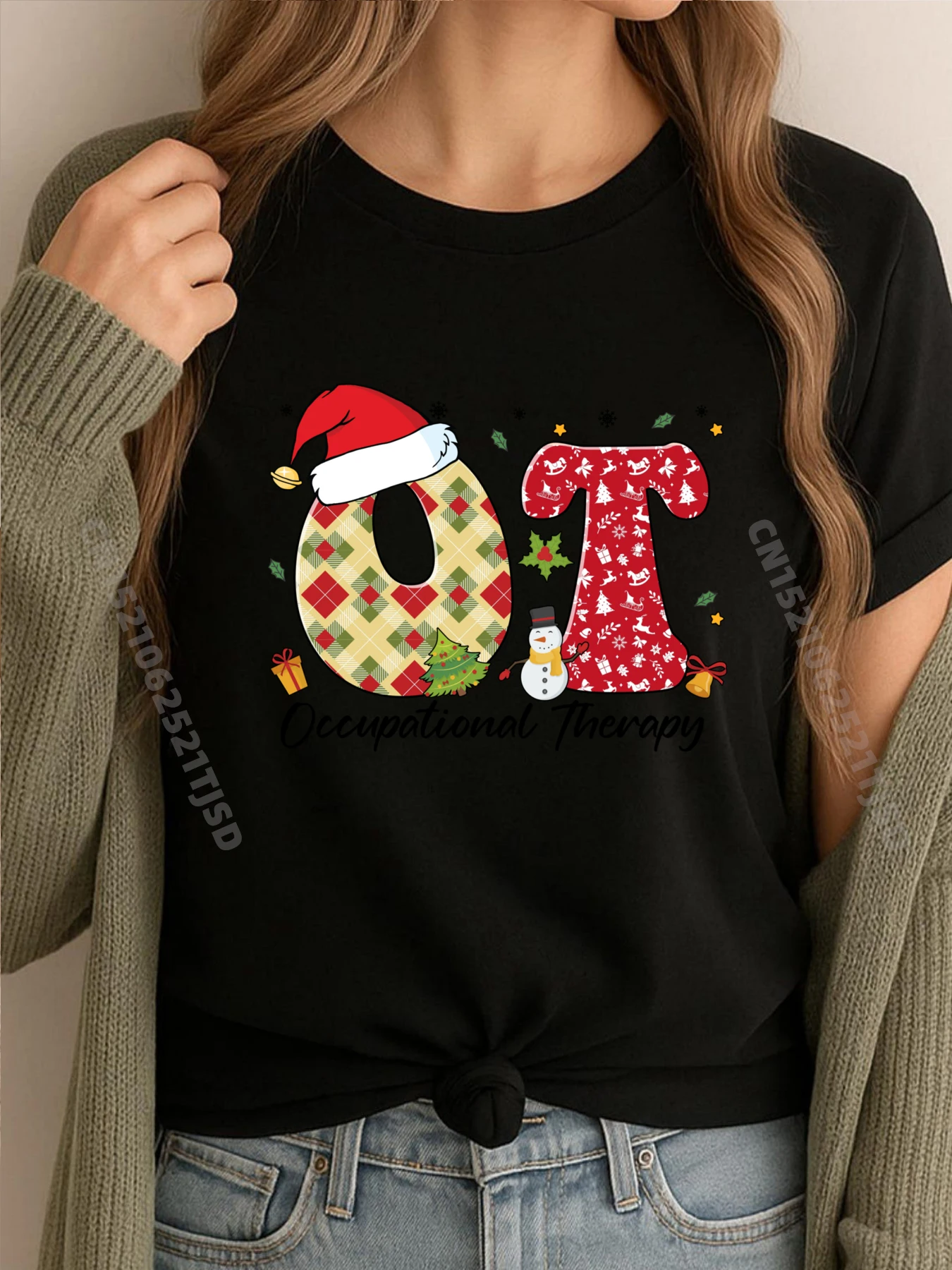 

Groovy Occupational Therapy Ot Christmas For Winter Men's T-Shirts Luxury Clothes Woman Print