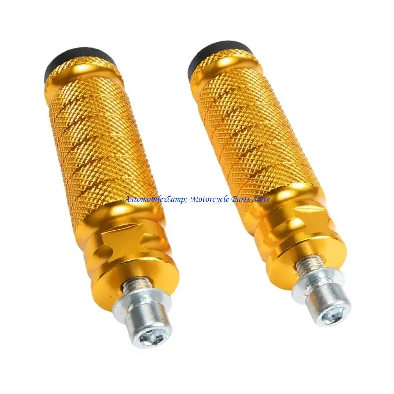 

H7BD Sleek Motorcycle Footrest Aluminum Foot Pegs Designed for Long Distance Comfort