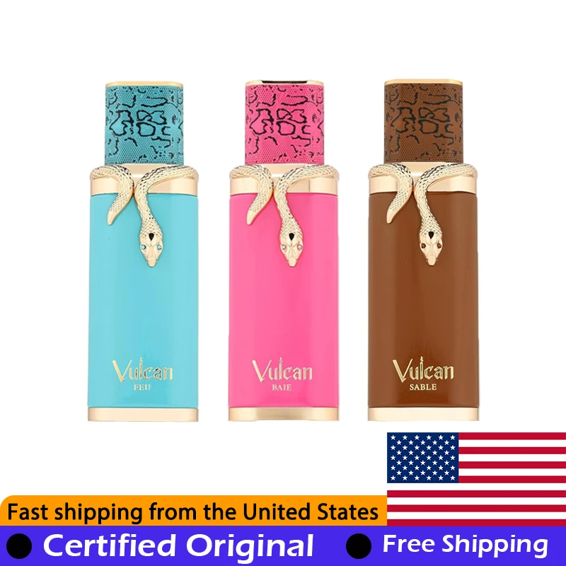 French Avenue Vulcan Collection 3-Piece Set Eau de Parfum 100 ML Original Arab Perfumes Lasting Fruity Floral Pheromones Perfume
