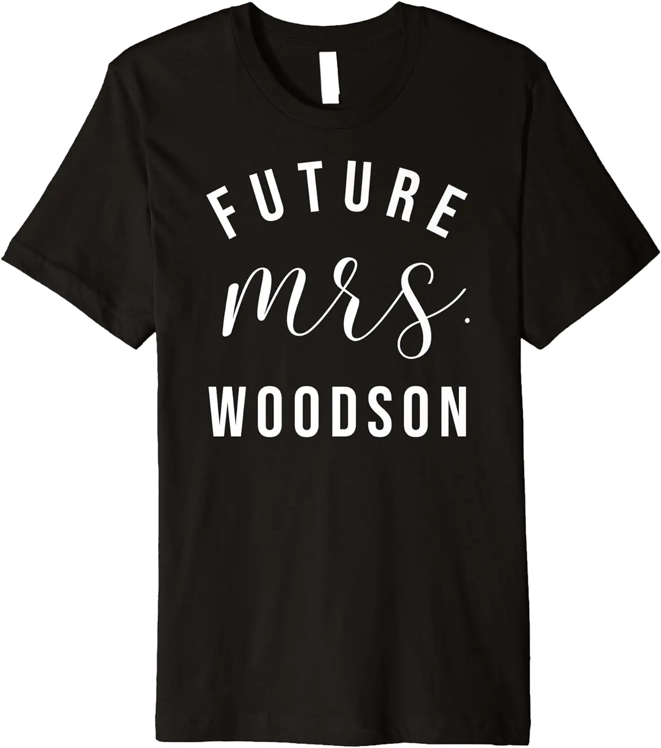 

Индивидуализированная Премиум Футболка Future Mrs Woodson для помолвки жениха