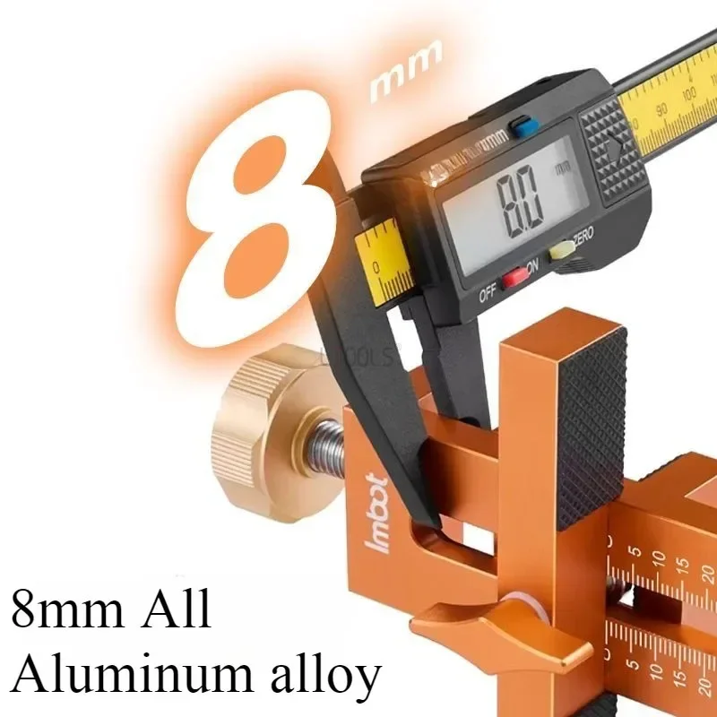 Imagem -04 - Carpintaria Porta do Armário Instalação Gabarito Cloconjunto Door Quick Posiçãoing Tool Alumínio Ajustável Clamping Range 740 mm