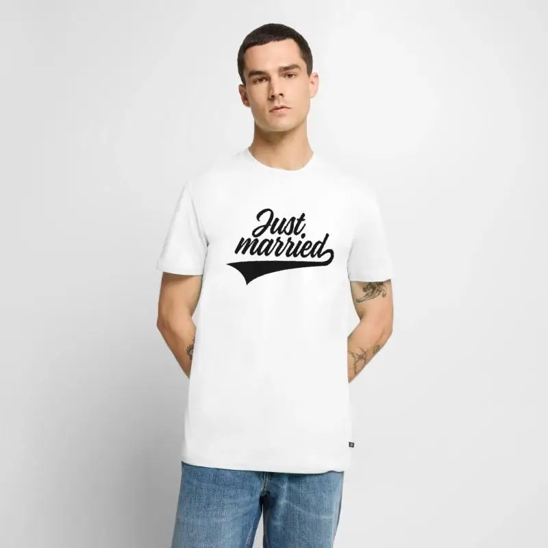 T-shirt graphique « JUST MARRIED » pour programmeurs, ingénieurs logiciels, geek, développeur IT, cadeau pour fans, tailles S-6XL