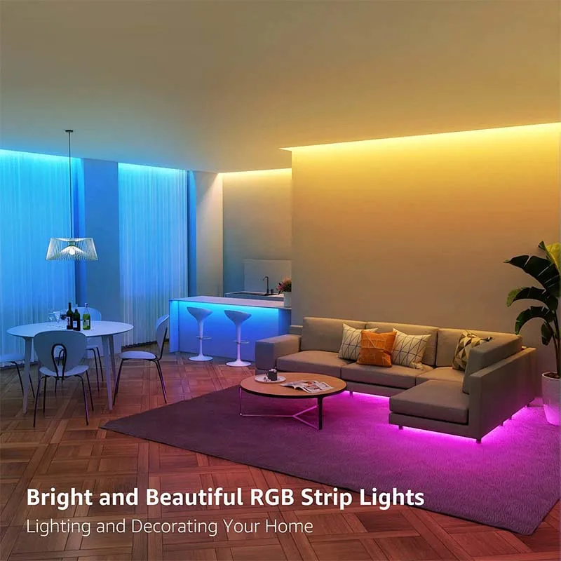 1-30M LED Strip Light SMD 5050 44Keys Bluetooth USB Control for RGB Color LED Tape for Music TV PC Backlight LED Light