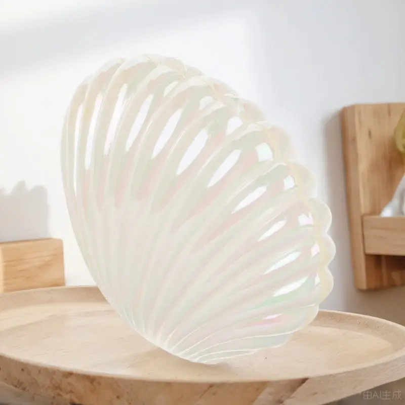 

Шкатулка для украшений в форме ракушки, минималистичный органайзер для ювелирных изделий, портативный футляр для хранения украшений, держатель для колец и серег, декоративный настольный органайзер