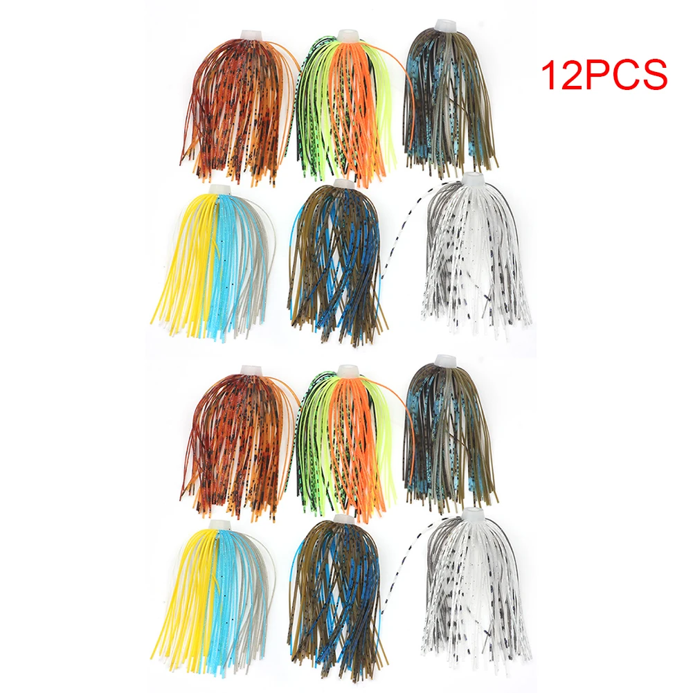 Upgrade Your Lure Collection with Bass Jig Skirts Choose from 6/12/24 Bundles of 88 Strands for DIY Tackle Craft