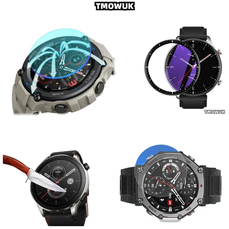 

For Amazfit GTR Cheetah Pro Balance 2 Falcon - HD Anti - Scratch 9H Hardness Tempered Glass Screen Protector