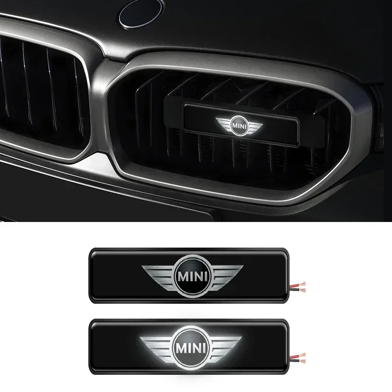 

Светодиодная фара-габарит для решетки радиатора, белая, с функцией предупреждения и мигания, для Mini Cooper One JCW Works F54 F55 F56 F57 F60 R50