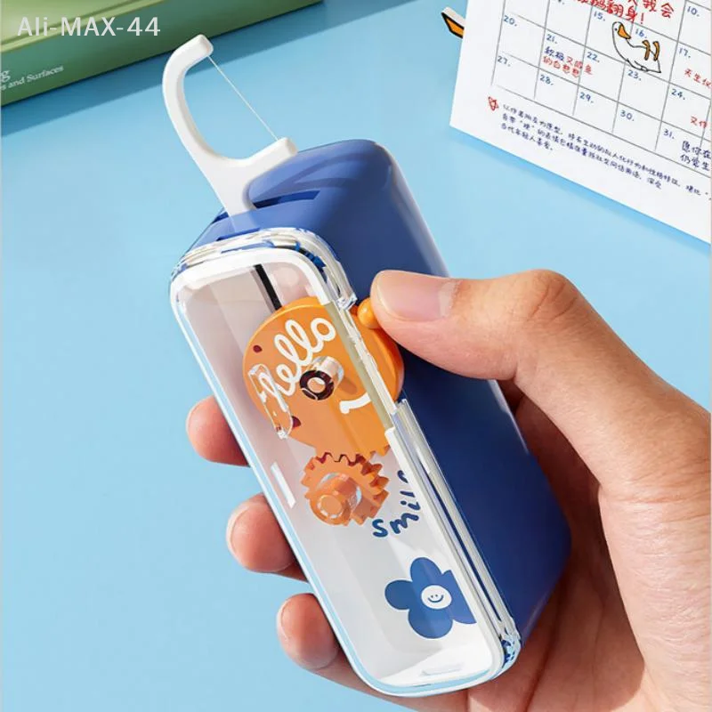 Floss Dispenser Automatic Refillable Ejectable Design for Oral Care Dental Floss Organiser Space Saving Tooth Cleaning 1PC