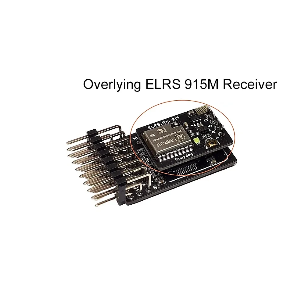 CRSF ELRS converti scheda convertitore PWM 8 CH V2 supporto Servo ad alta tensione 6S V ritorno elrs3.0 tutti i canali