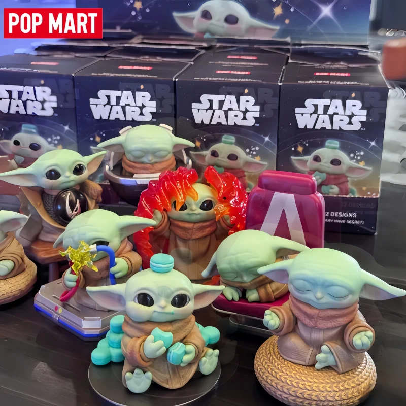 ¡Gran Oferta! POP MART Star Wars Grogu Tiny But Mighty Series Caja Sorpresa Coleccionable de Juguetes y Muñecos Adorables de Anime, Regalos de Colección