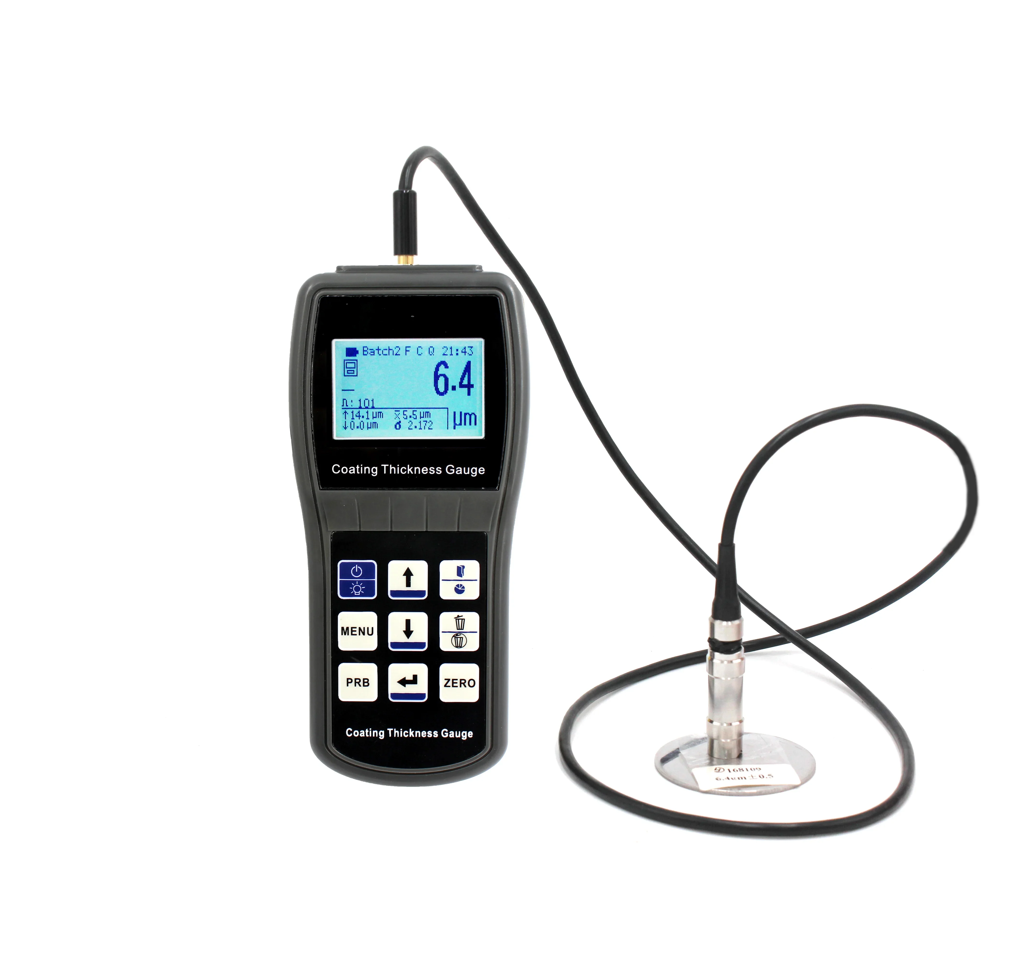 Coating Thickness Gauge 0.1 Micron/0-250um Automotive Paint Film  Tester To Measure FE/NFE  Tool