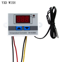 XH-W3001 Digital LED Temperature Controller For Incubator Thermostat NTC Sensor 10A 12V 24V 110V 220V AC Temperature Sensors