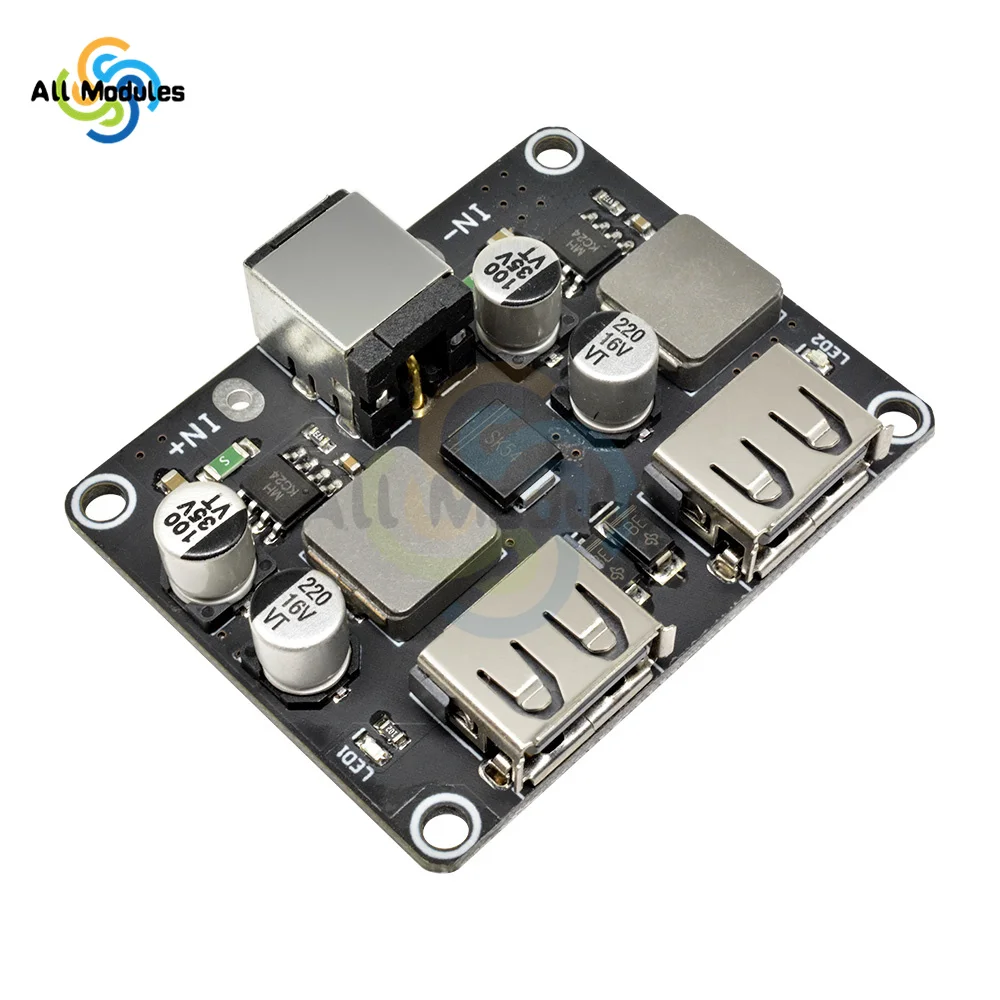 QC3.0 QC2.0 USB DC-DC Buck Converter Charging Step Down Module 8V-30V 9V 12V 24V to Fast Quick Charger Circuit Board  3V 5V 12V