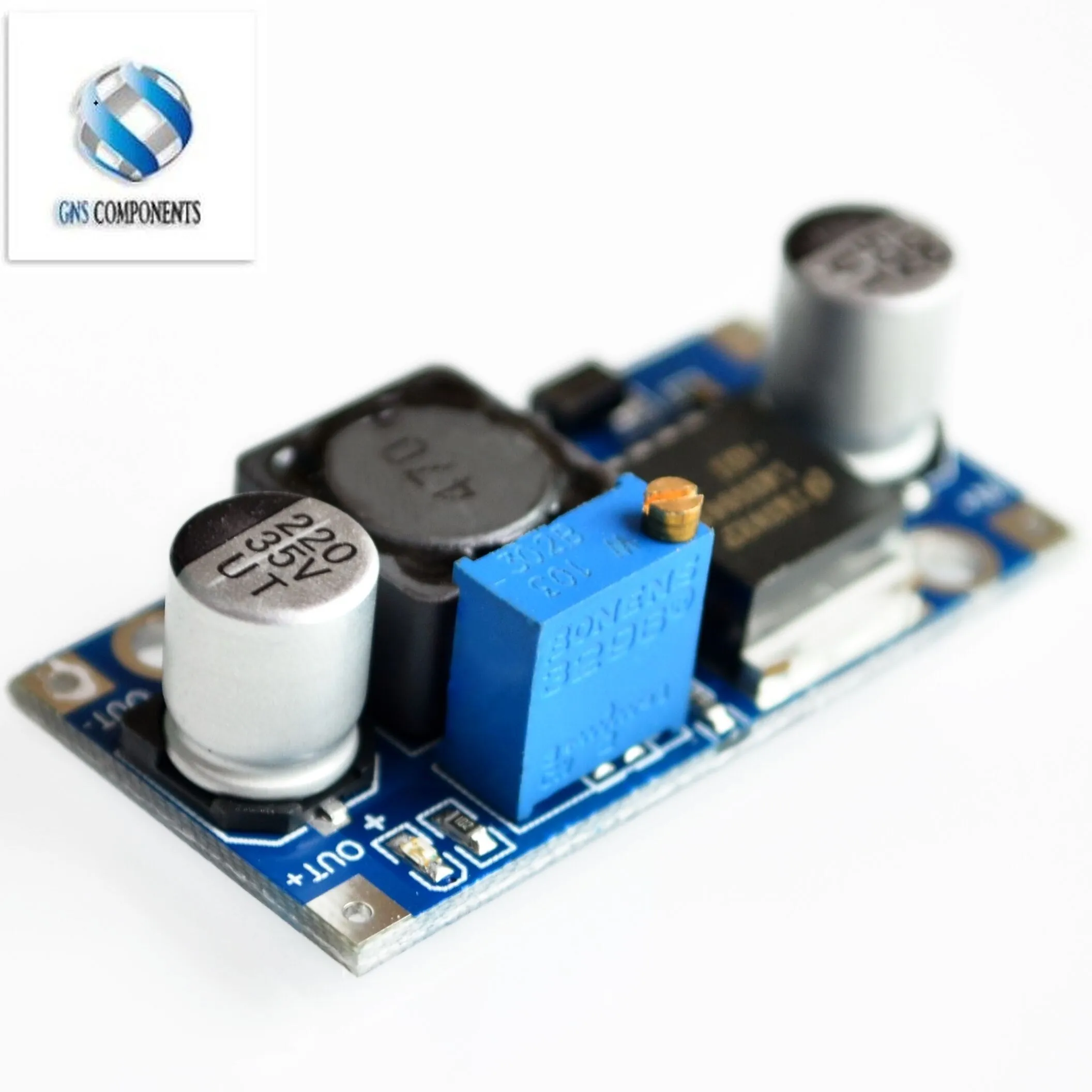 LM2596S 5A XL4015 DC adjustable buck stabilized power supply module board A 5A 75W 24V to 12/5V