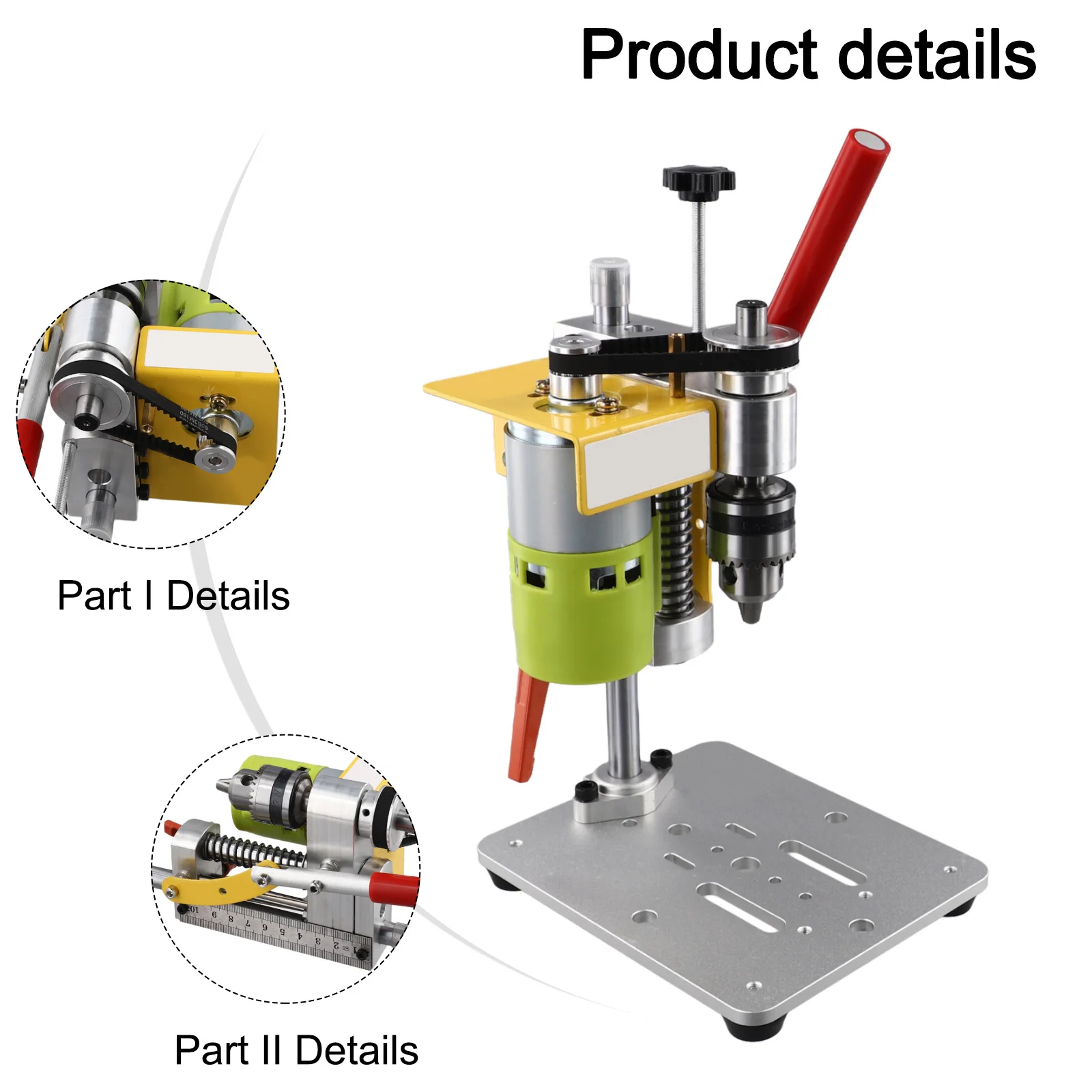 Drill Press Precision CNC Table Milling Machine Portable Benchtop Driller 4500-7000RPM B10 Drill Chuck Power Tool