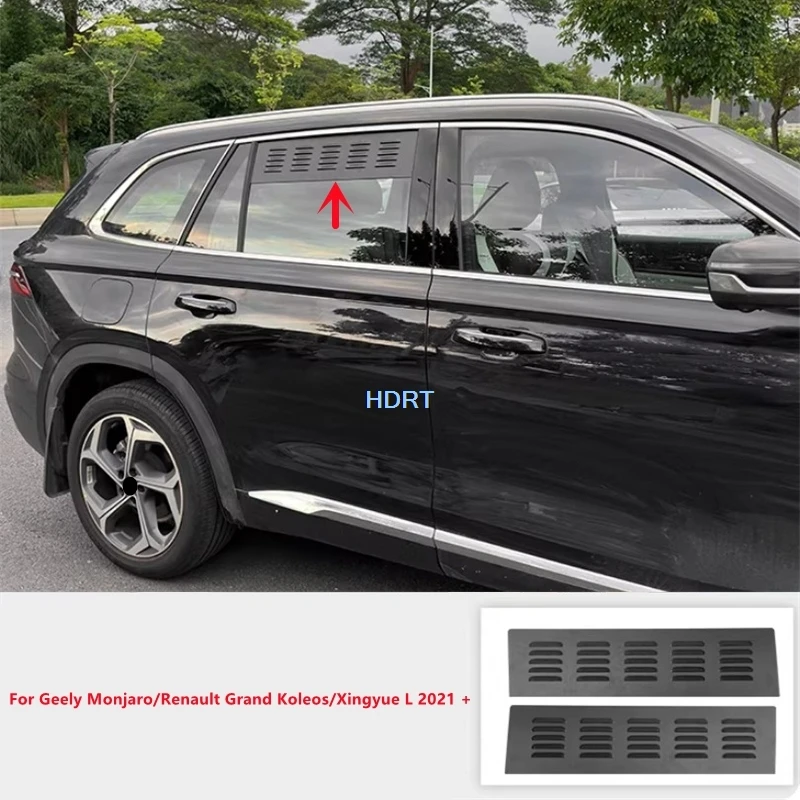 

For Geely Monjaro/Renault Grand Koleos/Xingyue L 2021 + Car Styling Window Side Louver Blind Cover Insect Proof Net Accessories
