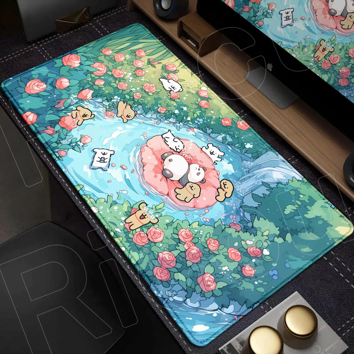 

Kawaii Large Anime Line Puppy Maltese Mousepad Antislip Office Desk Pad XXL Rubber Stitch Edge Computer Gamer Speed Keyboard Mat