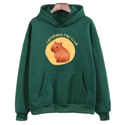 Capybaras fan Club Lovers Hoodies New Cute Animal Print Sweatshirts Autumn Long Sleeve Casual Loose Couple Clothes Men/Women Top