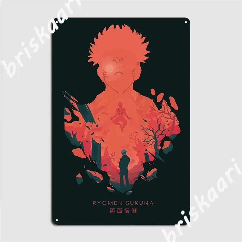 Sukuna Territory Metal Plaque Poster Cinema Kitchen Club Bar Designing Plates Tin Sign Poster