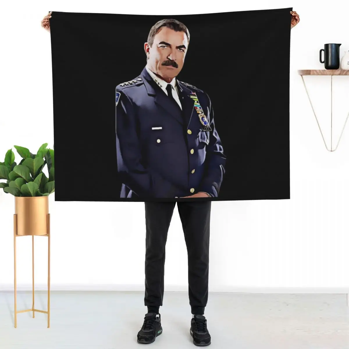 

Frank Reagan art tv police series show Throw Blanket Reusable Durable Soft Blanket for All Seasons