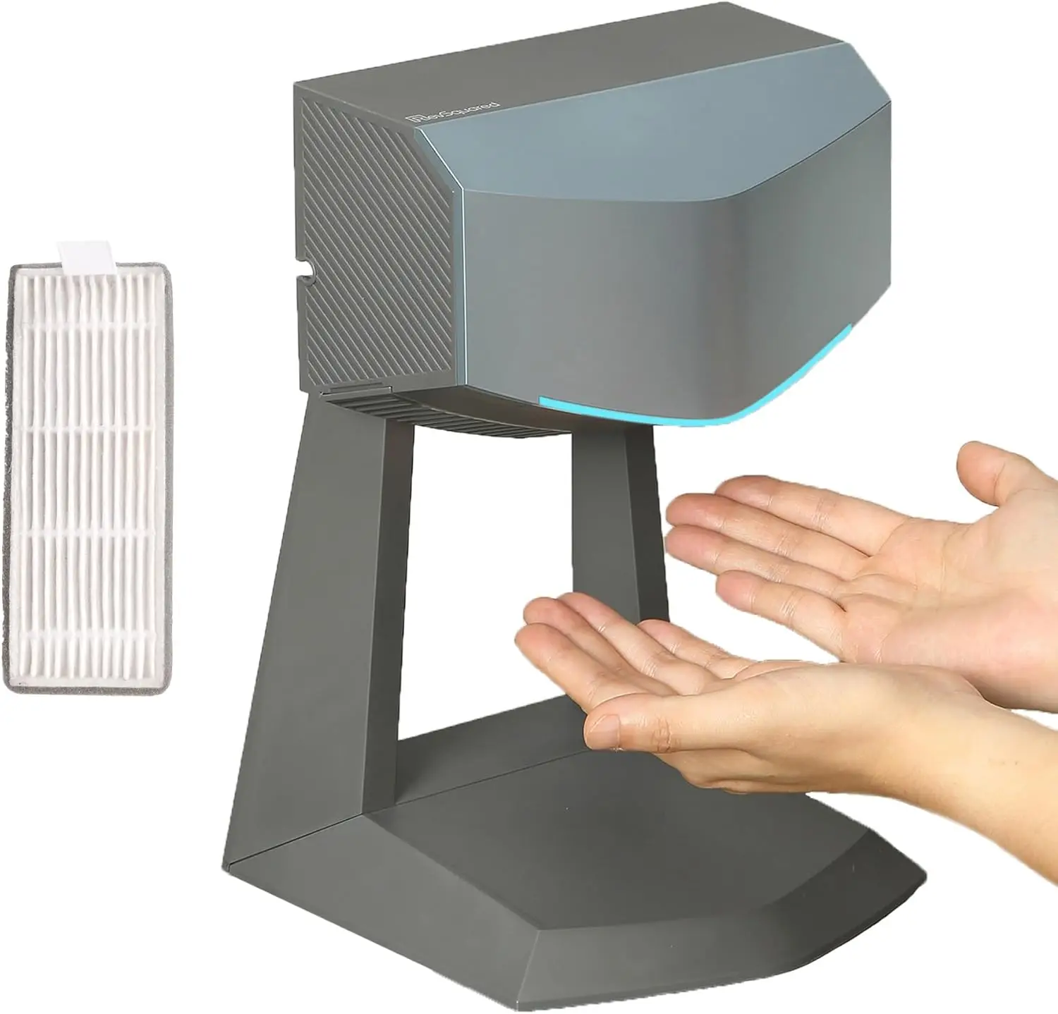 

Компактная сушилка для рук с HEPA-фильтром и подставкой для домашнего/коммерческого использования - высокоскоростная, портативная, сертифицирована UL/ETL