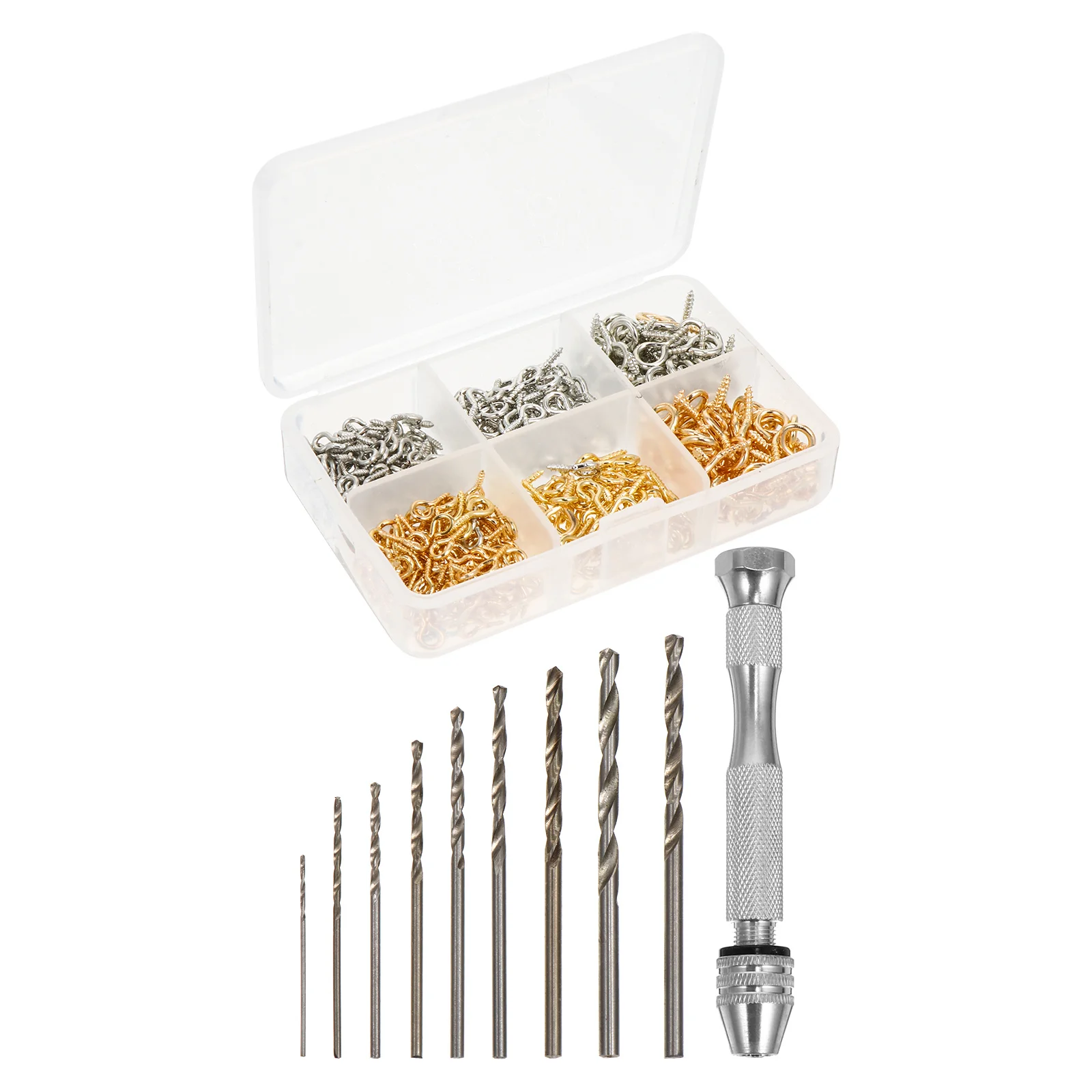 

1 Set Stainless Steel Tools Mini Drill Bits Screw Eye Pin Corrosion Resistant Jewelry Making Diy Eyelet Screw Art Craft Hand