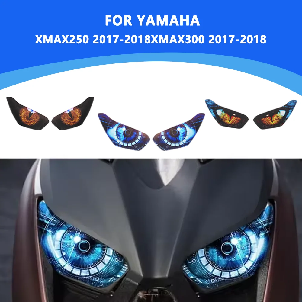 

3D глаза, декоративная наклейка на фару на заказ для Yamaha Xmax300 Xmax250 Xmax 300 250 2017 2018 2019 2020, аксессуары для мотоциклов